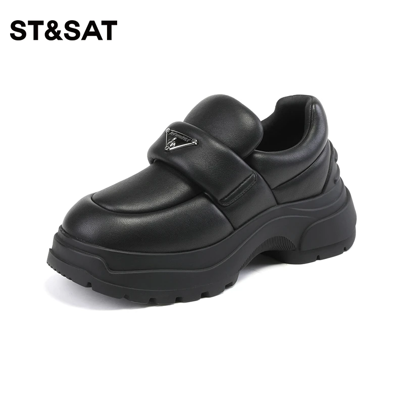 星期六时尚简约复古百搭舒适软底乐福鞋鞋SS33112072