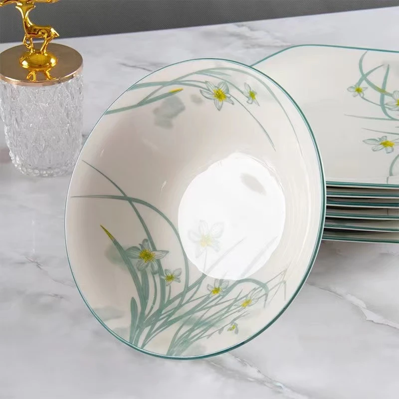 7英寸水仙花碗6个  陈醋工厂赞助福利 破损联系客服补发