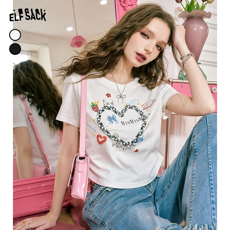 【诗语专属】妖精的口袋万事OK修身短袖t恤女夏季新款收