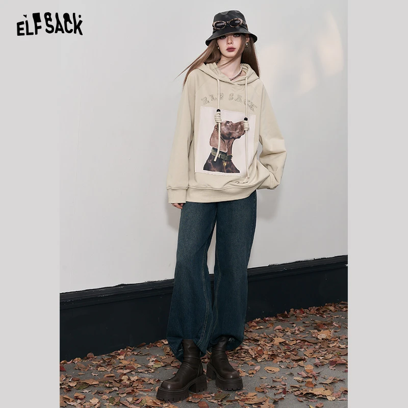 4546【金拐子专属】 牛仔很忙 高腰宽松阔腿牛仔裤2023冬直筒