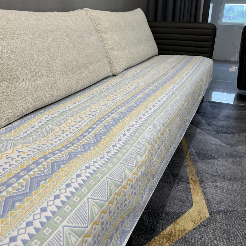 【100*240】沙发专用六层纯棉纱布软席四季通用缩完水90*220