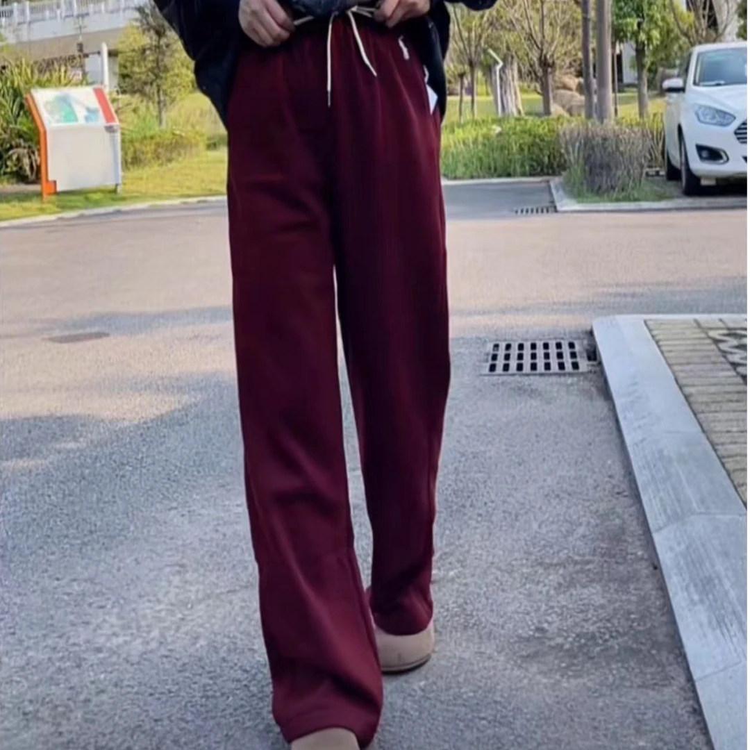 103小景推荐-欧版时尚简单加绒直筒裤-3535