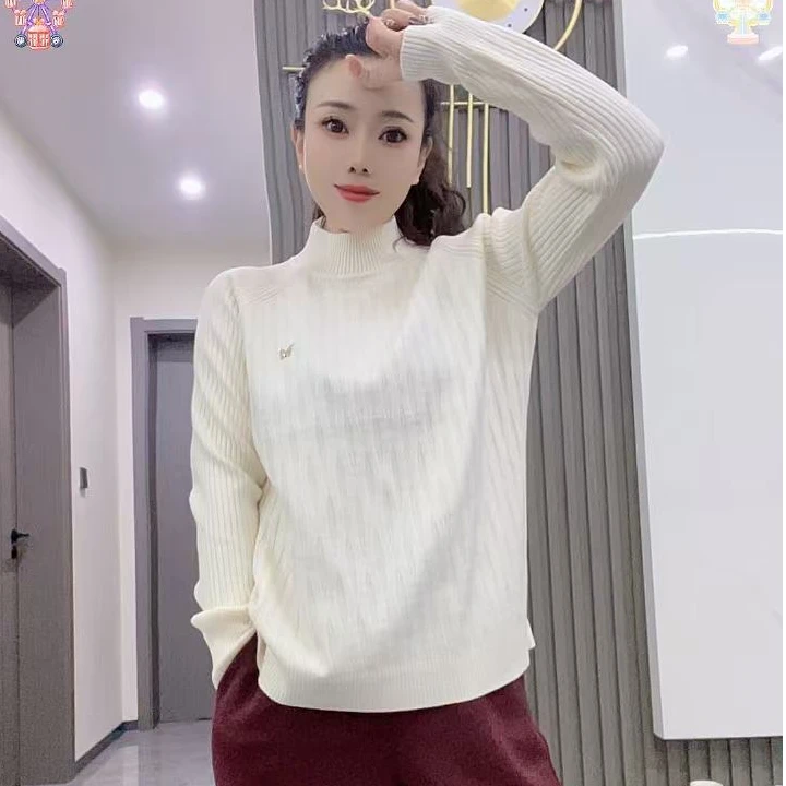 11062小景推荐-欧版时尚小高领毛衣-6633