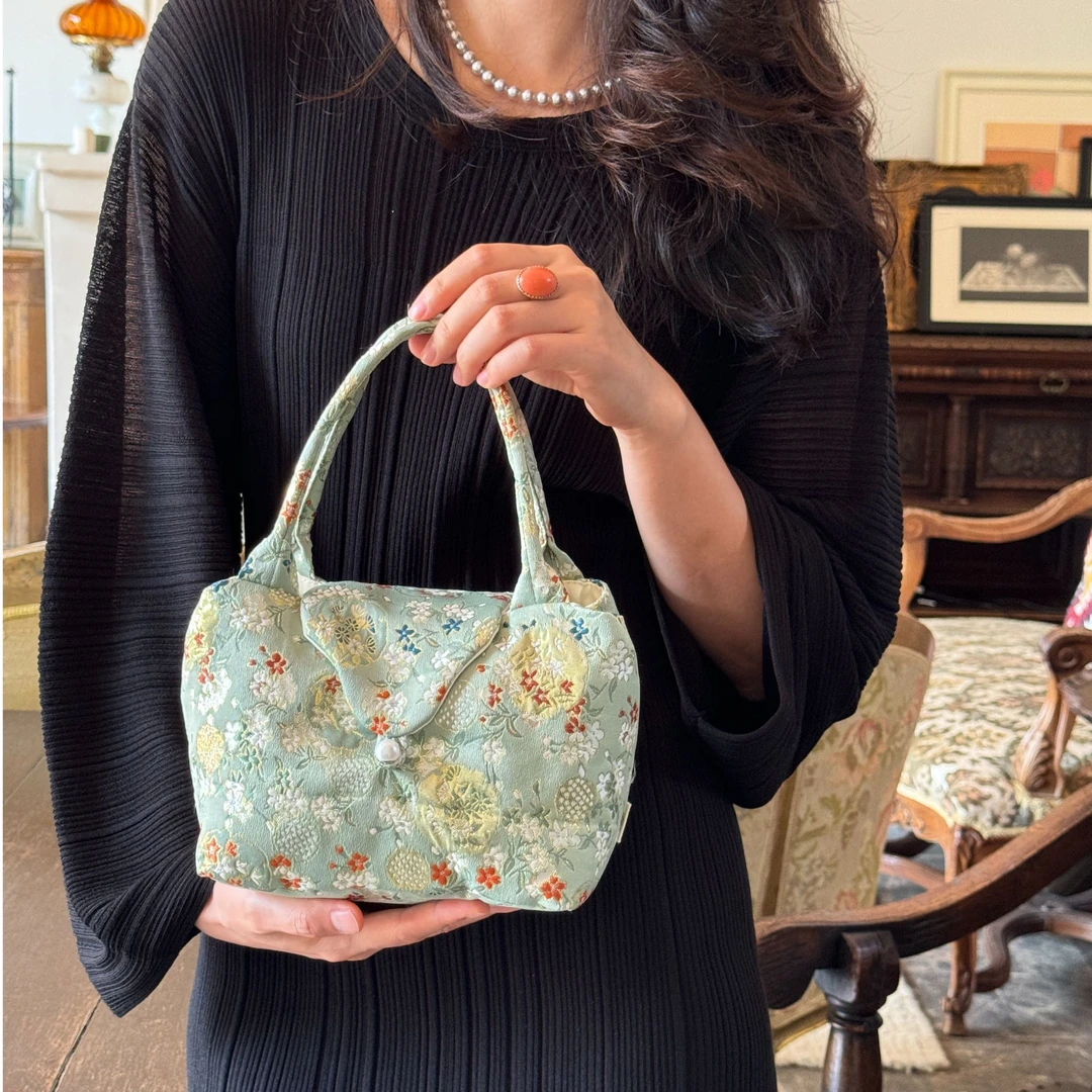 【小金专属】刺绣手提茶包