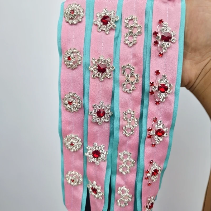 双色泡条戏曲用品手工制作结实耐用戏曲旦角头饰