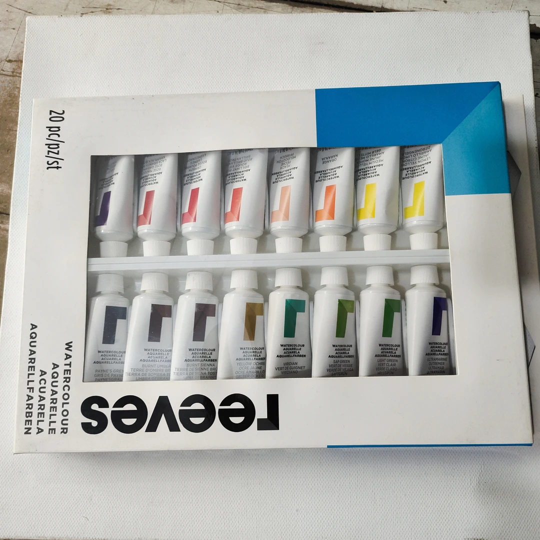 温莎reeves水彩颜料22毫升20色一套