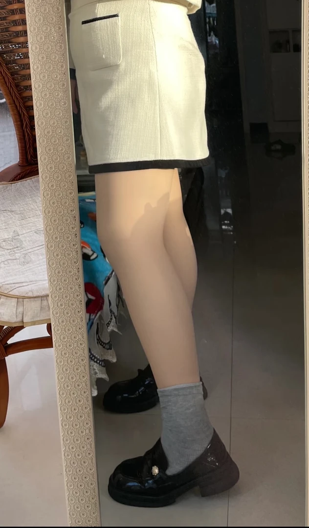 HMM胖美美光腿神器水光袜自然