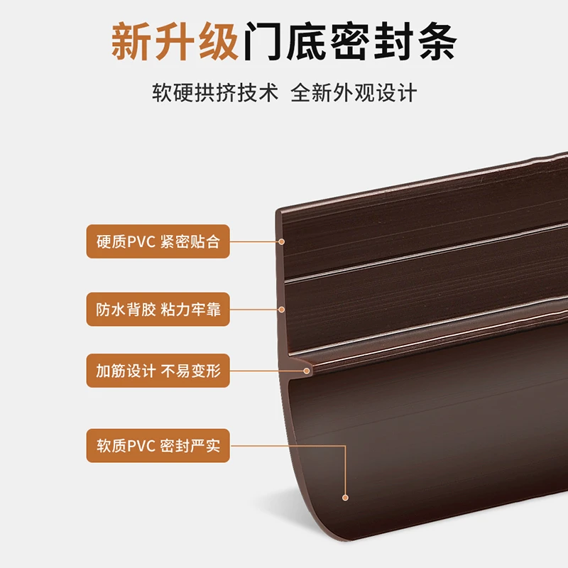 门缝门底密封条自粘型隔音条防盗门窗玻璃门缝密封条木门防风贴条