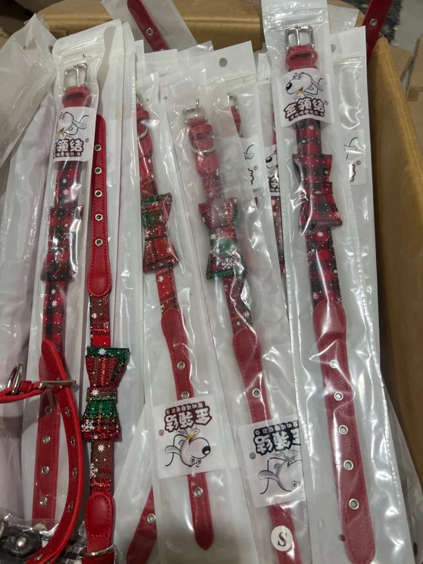 外贸尾货金领结猫狗项圈