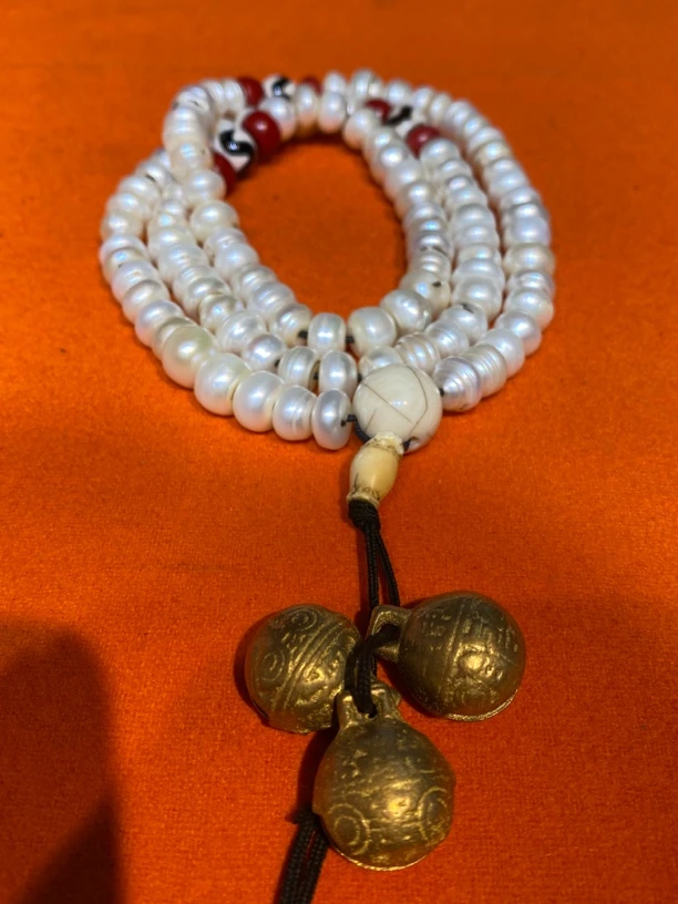 钛钢大理石手链 可直接佩戴 珍珠