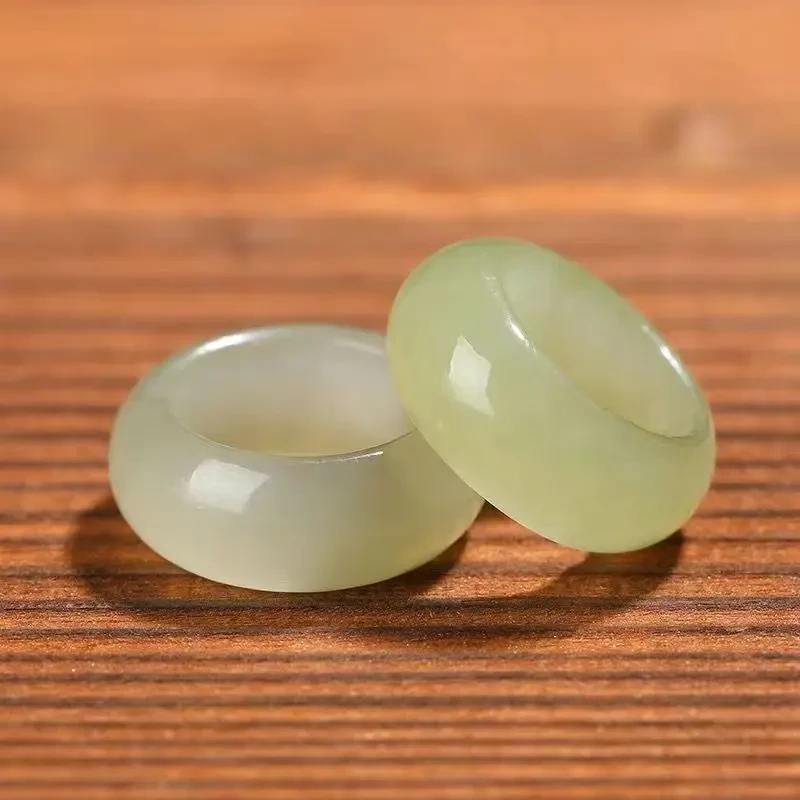 和田料DIY新疆青海料素圈跑环晴水色链串配件饰品手工配饰