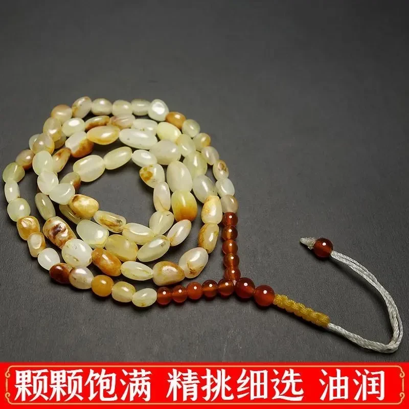 新疆和田玉原石项链玉石吊坠男士挂件绳黄皮子原石女士项链