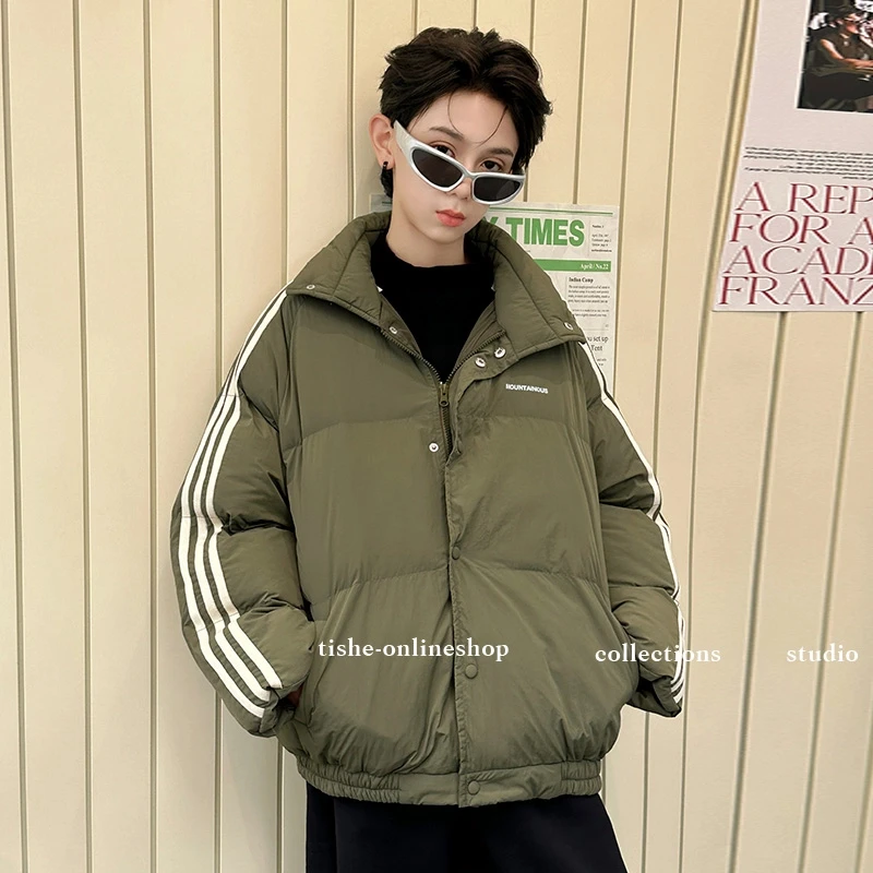 男童棉服外套加绒加厚夹棉冬季中大童冬装棉衣中大童大码冬款棉袄