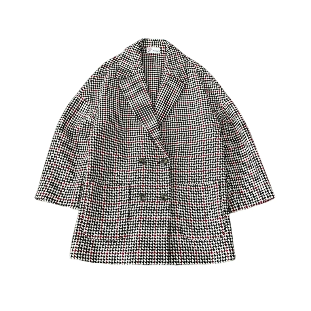Valentino 华伦天奴 千鸟格 毛呢大衣 38吗 99新