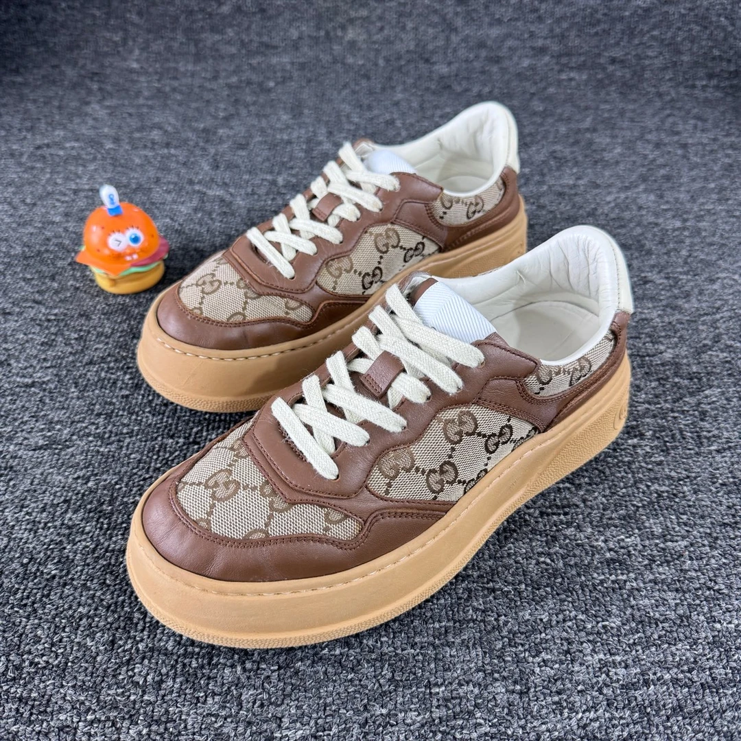 Gucci 古驰 爆款老花满印 厚底饼干鞋 37码 99新