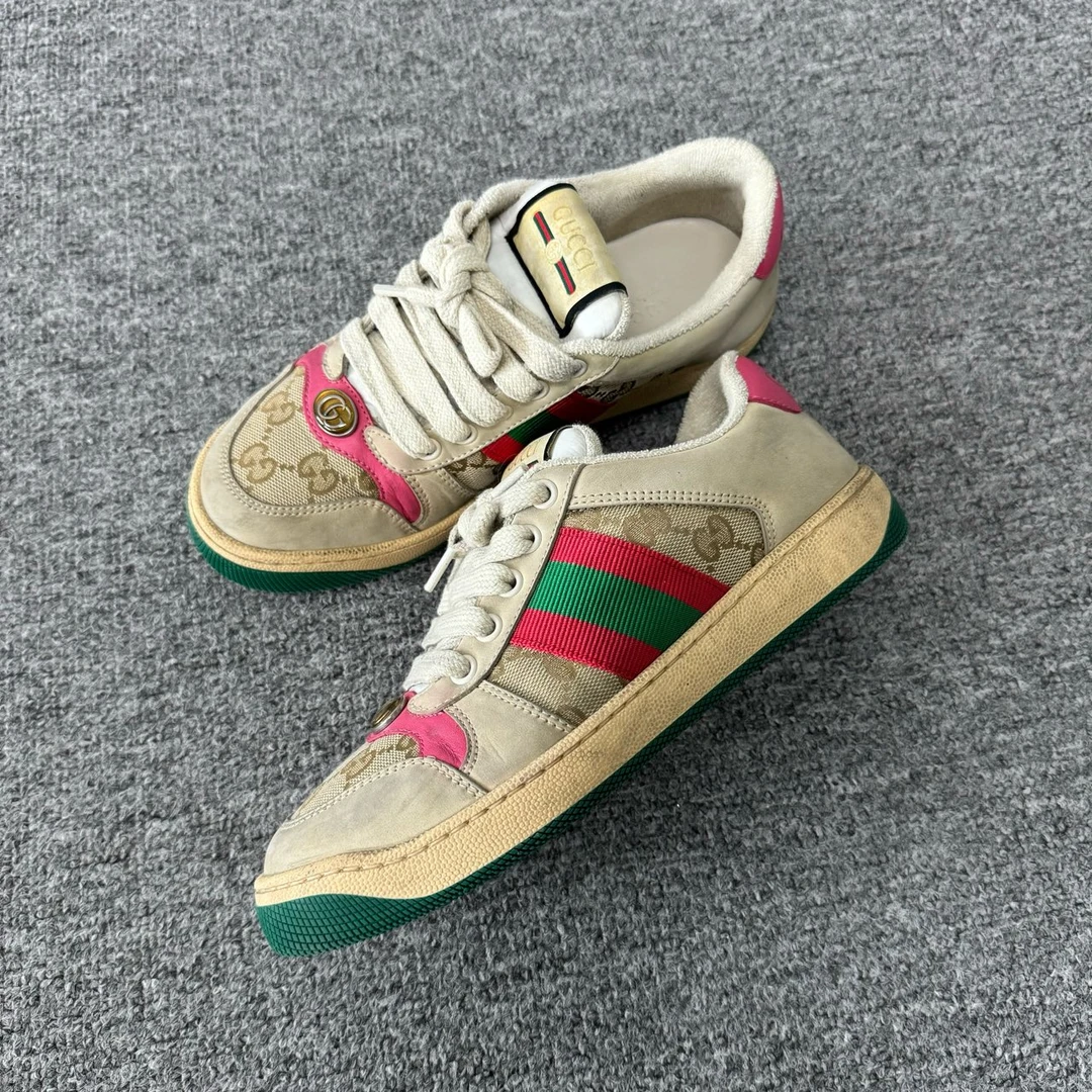 Gucci 古驰 做旧 脏脏鞋 99新 35码