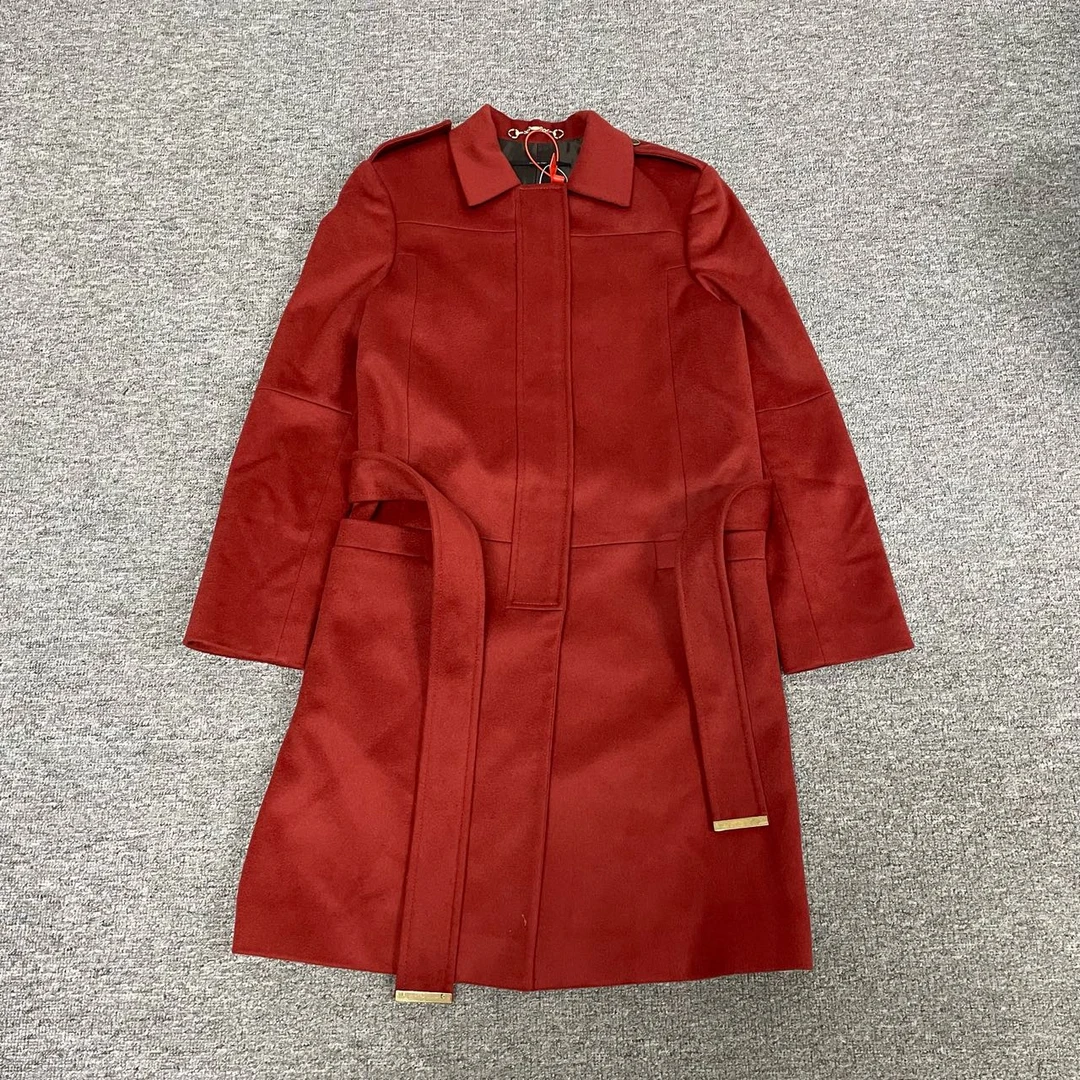 Gucci 古驰 马衔扣 羊毛大衣 99新 38码