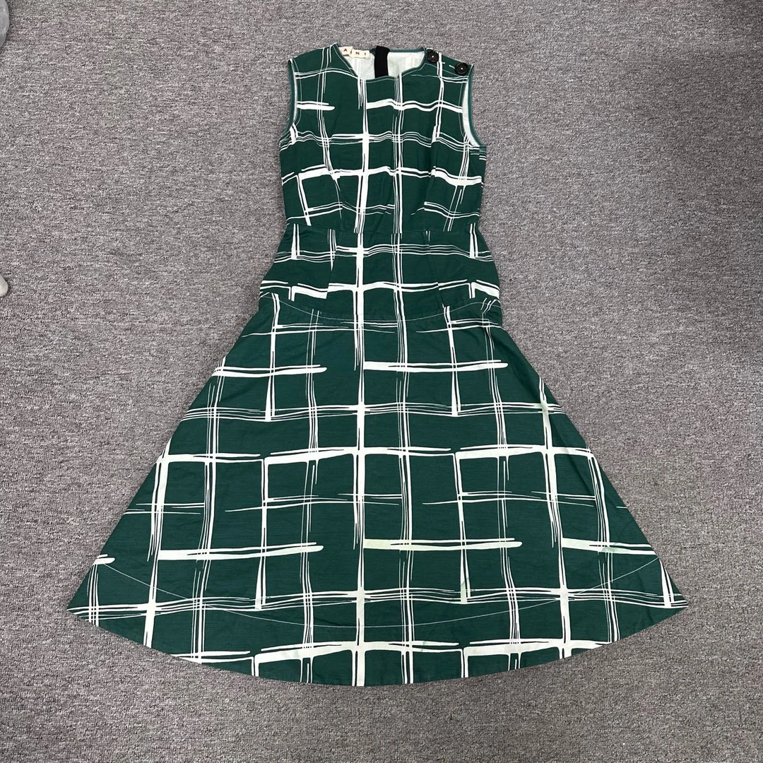 Marni 玛尼 秀款 格子连衣裙 99新 38码