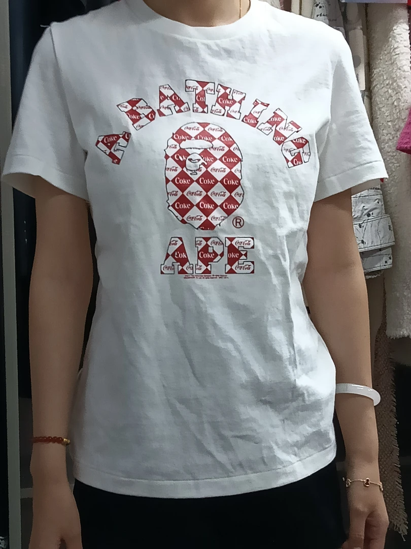 bape 可口可乐联名 猿人头 短袖 全新带吊