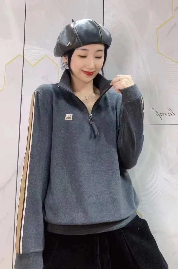 半拉链长袖秋季百搭