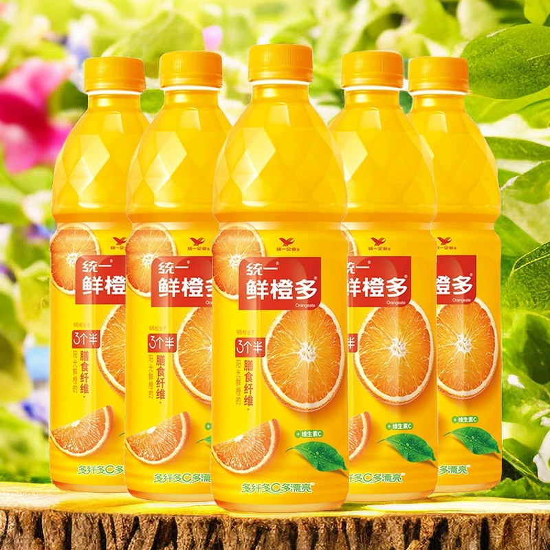 【橙汁】统一鲜橙多450ml即饮水果饮料酸甜营养活力补充维生素