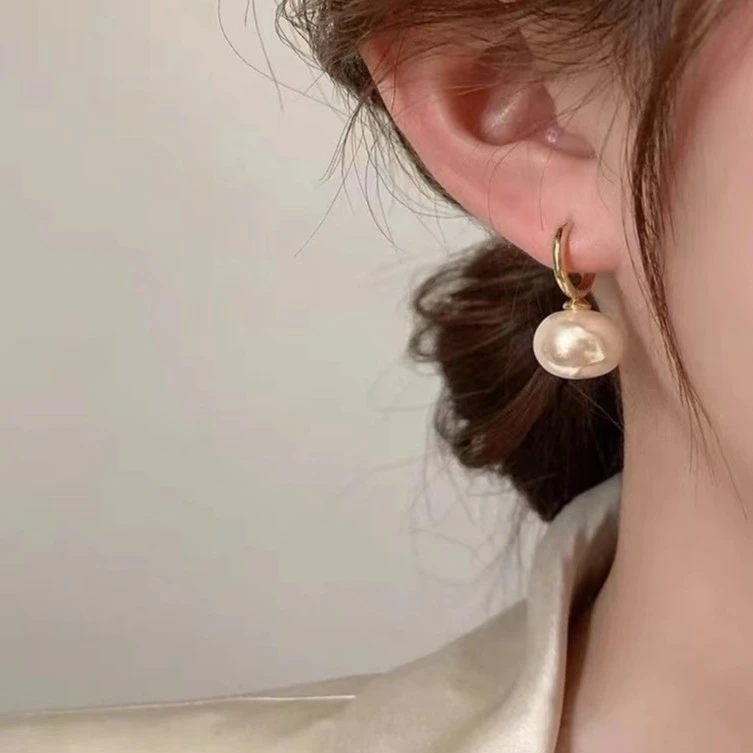 铜合金耳饰 耳环耳圈法式高级感小众设计轻奢