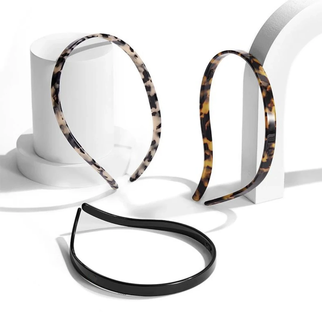 2024春夏新款醋酸眼镜细款发箍女款压发防滑高颅顶头箍高级感发卡