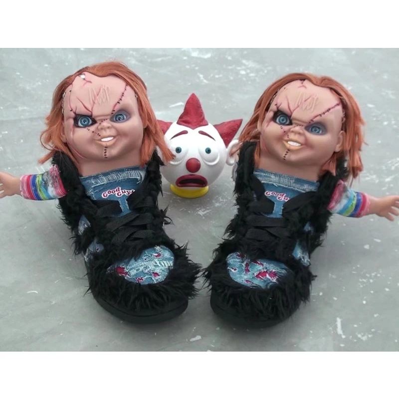 BBIMP原创玩偶潮流运动板鞋chucky恰吉情侣个性休闲增高男女同款