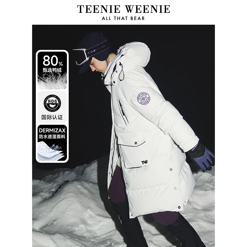 TeenieWeenie小熊女装24工装棉花糖羽绒服户外风外套TTJD244V04T