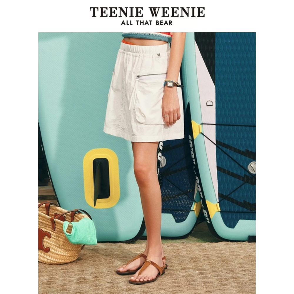 TeenieWeenie小熊24户外工装风半身裙时尚运动短裙女TTWH243702T