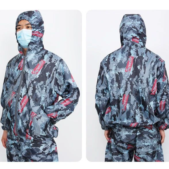 分体耐磨防静电男女通用防岩棉宽松连帽防灰尘防水防尘防毛工作服