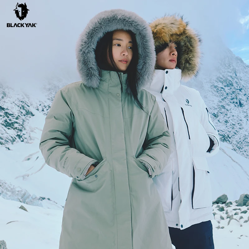 【极寒系列】布来亚克女黑标GORE TEX防寒羽绒服户外运动休闲羽绒衣