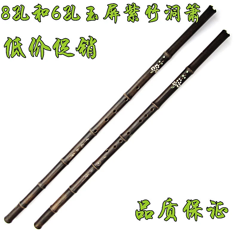 紫竹洞箫 玉屏洞箫 G调F调 6孔和8孔 初学者洞箫六孔八孔基础吹奏
