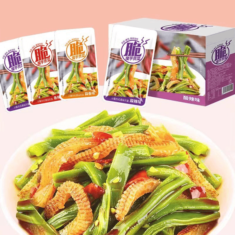 脆爽魔芋贡菜宿舍经典零食酸辣香辣混合味办公休闲美味办公新零食