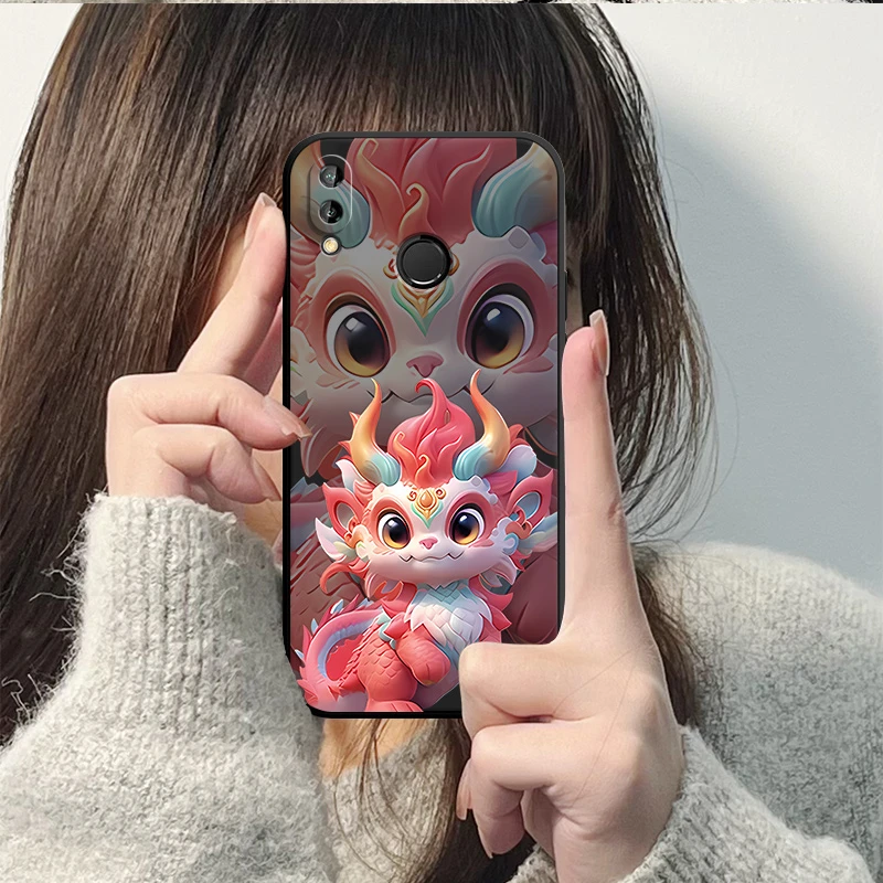 适用jkm一al00b手机壳JKM-AL00B新年款五彩小龙人华为畅享9plus保