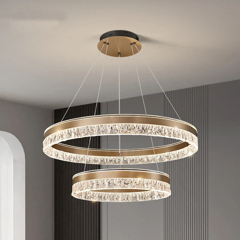 轻奢客厅吊灯loft公寓现代简约餐厅灯大气铝材2024年新款主厅灯具