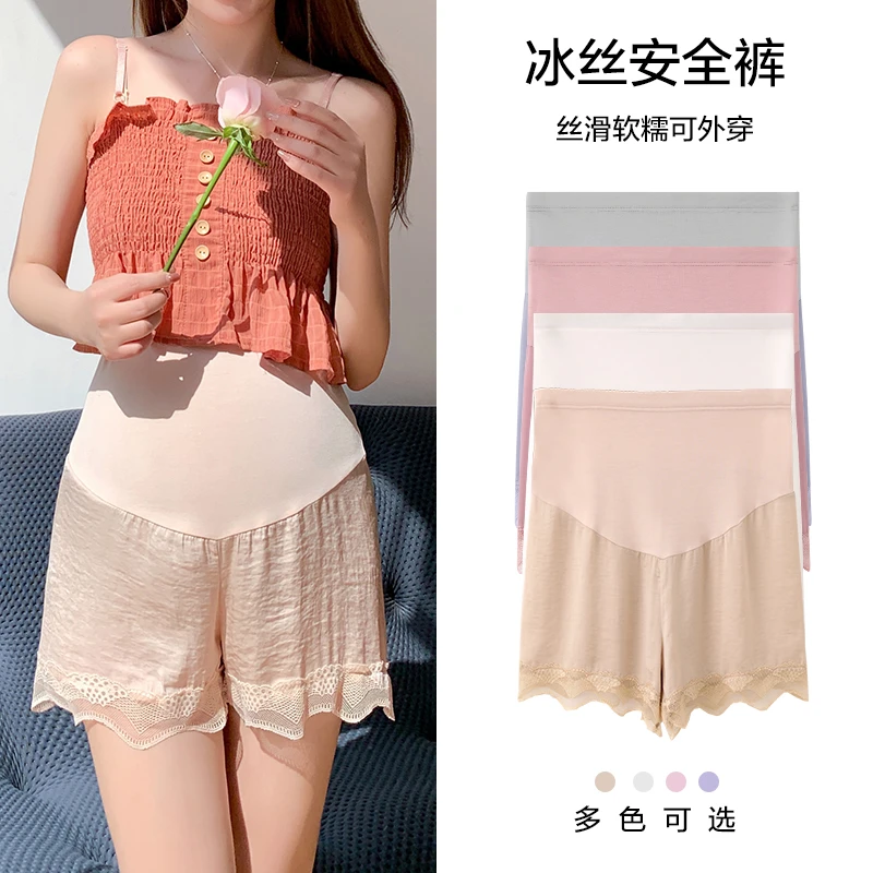 孕妇安全裤夏季薄款套装防走光春秋裤子外穿打底裤短裤女夏装5839