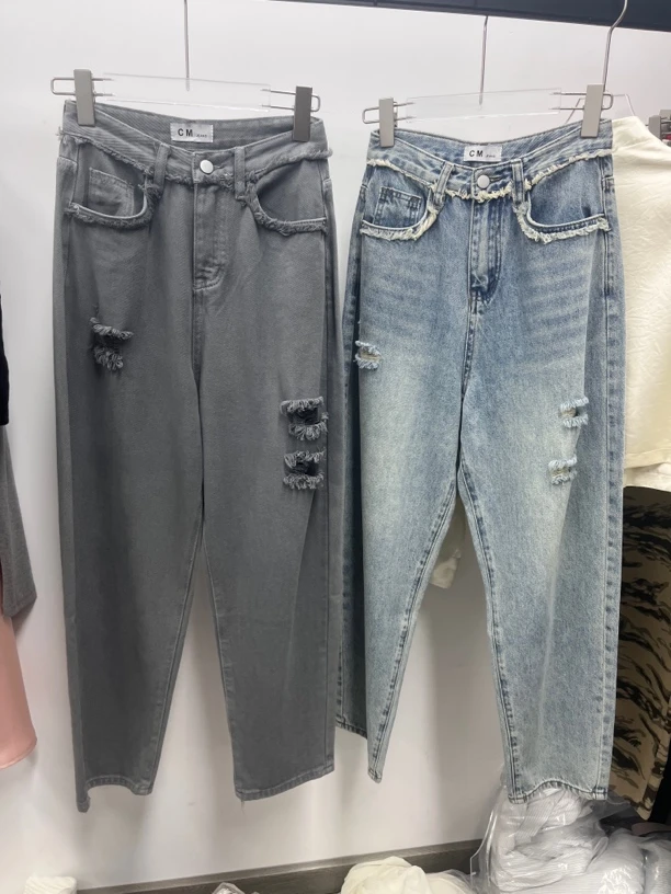 CM 破洞牛仔裤（88813#）