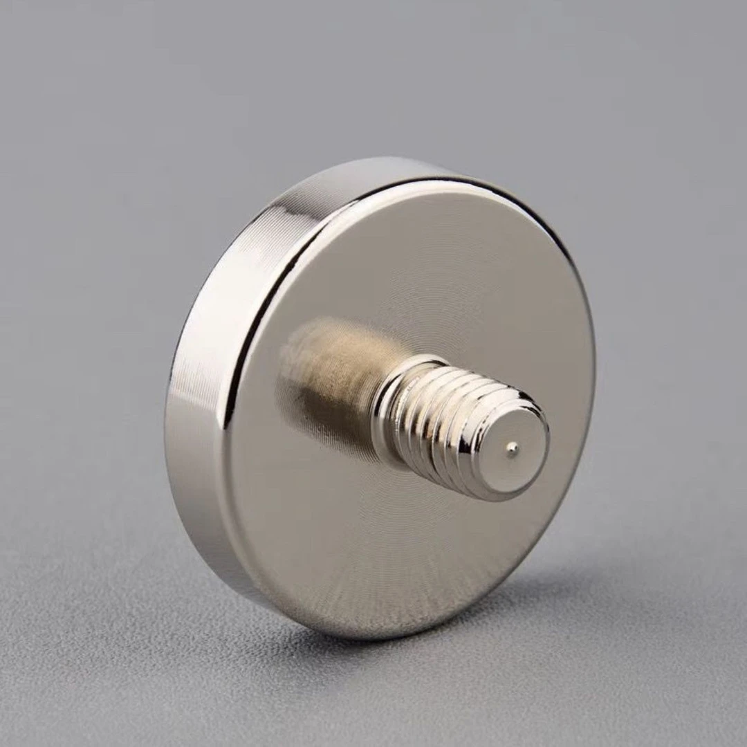 强磁磁铁吸盘强力吸铁石圆形强磁铁包胶磁铁 led射灯固定强磁底座