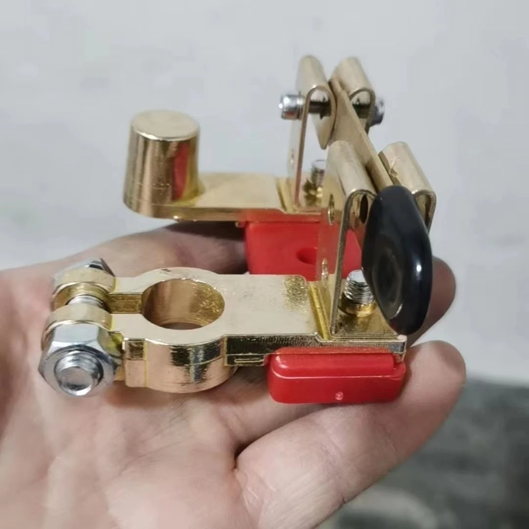 新款12V24V负极重型纯铜汽车电瓶防漏电开关货车电源总开关防漏电