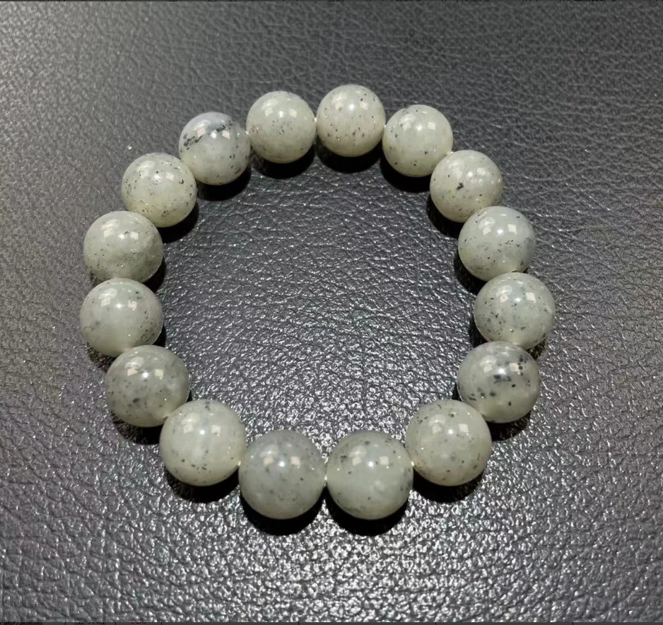 和田玉青花点墨手串卡12mm 多样性发一