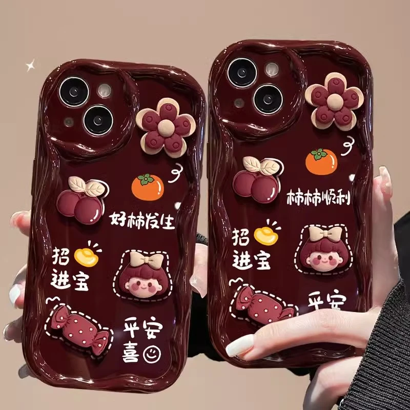 适用苹果15promax手机壳2024本命新年女款ihone14pro秋冬13p镜头