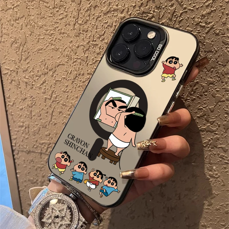 无线磁吸充电适用苹果16promax手机壳彩绘卡通iphone16pr17promax