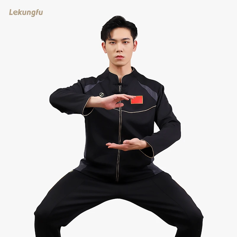 lekungfu运动套装女成人教练服男国家队训练服新款外套儿童武术服
