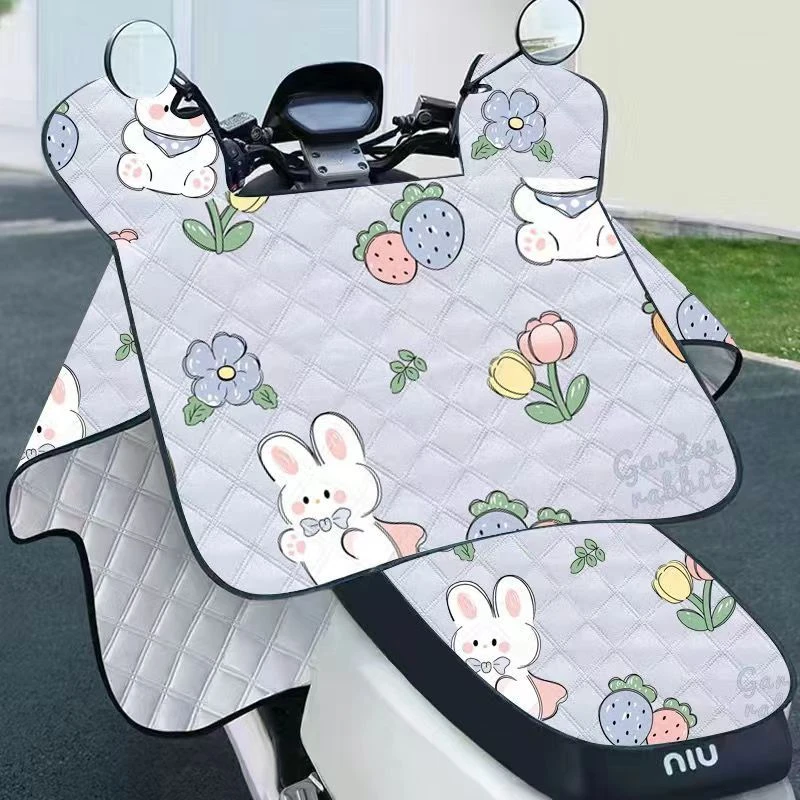 电动车挡风被夏季防晒罩电瓶摩托车薄款防风防水夏天遮阳四季通用