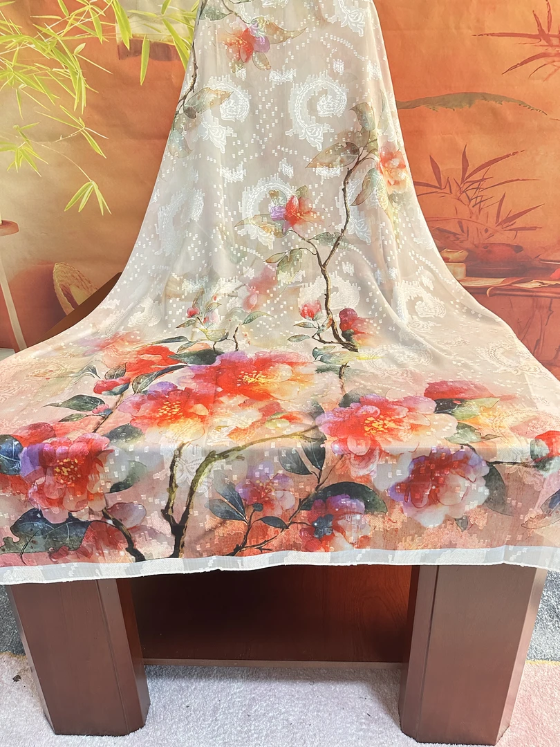 剪花005剪花香云花丝巾大气百变时尚四季双面女士