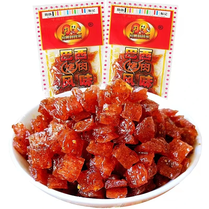 【巴西烤肉风味辣条】怀旧热销80/90后麻辣带甜口味小零食香辣辣皮