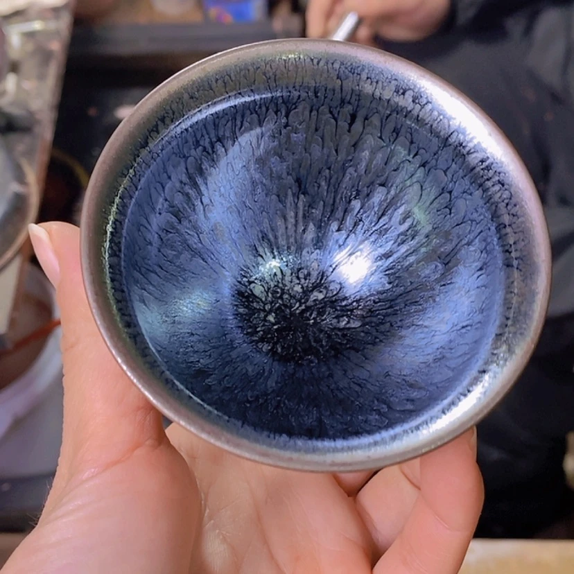 【闪购商品】玻璃茶盏百花束口机压