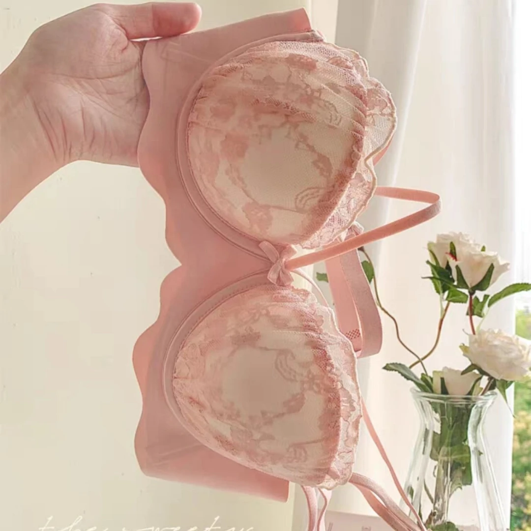 性感内衣女小胸显大聚拢2024爆款蕾丝文胸收副乳防下垂无钢圈胸罩