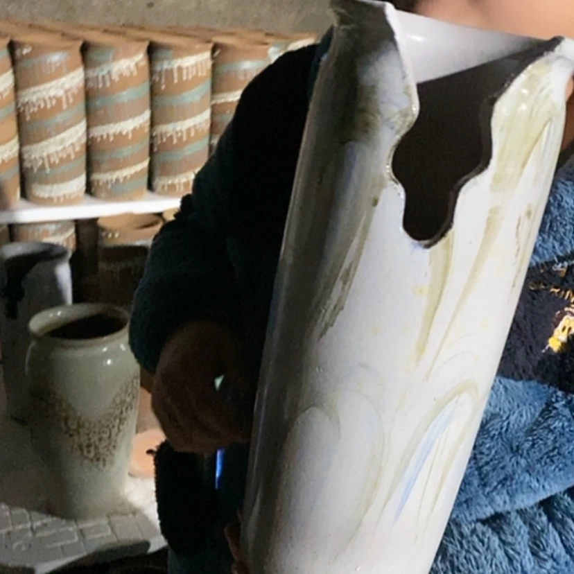 【闪购商品】紫砂花盆暇疵口17高42暇疵